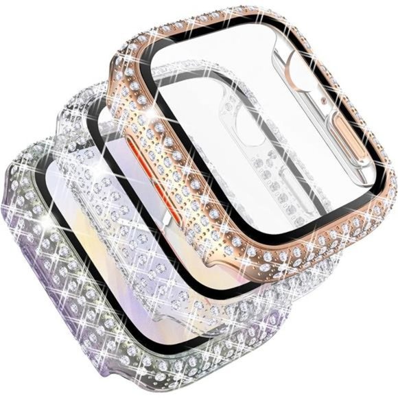 NEW 3 pack Rhinestone Bling Apple Watch Cases main image 4
